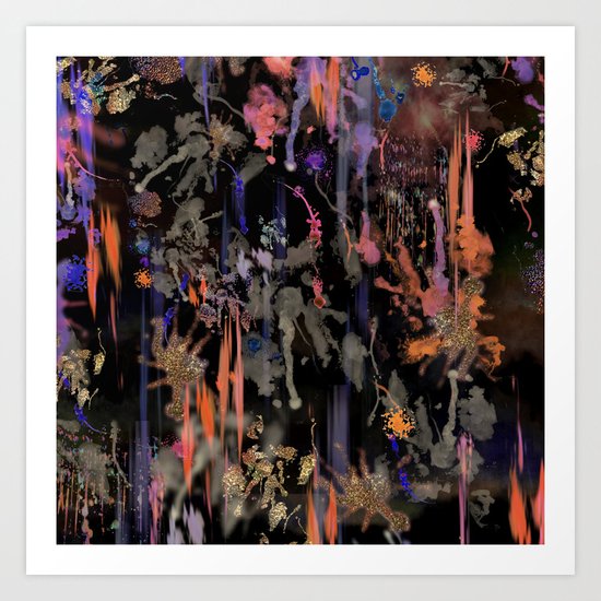 Firework Sky Art Print