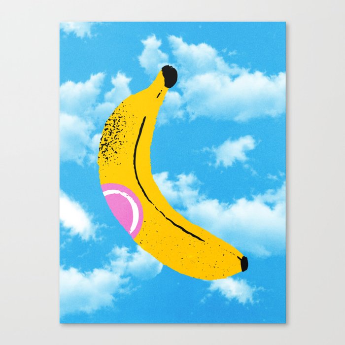 Banana Pop Art: Sky Edition Canvas Print