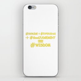 "WISDOM EQUATION" Cute Expression Design. Buy Now iPhone Skin