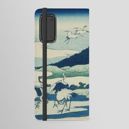 Japanese Woodblock art: Umezawa Marsh in Sagami Province Android Wallet Case