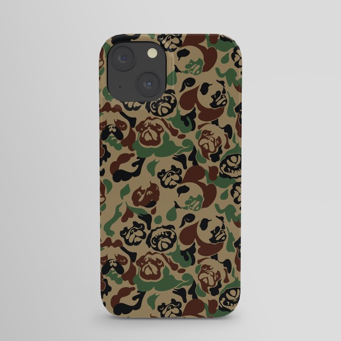 Pug Camouflage iPhone Case