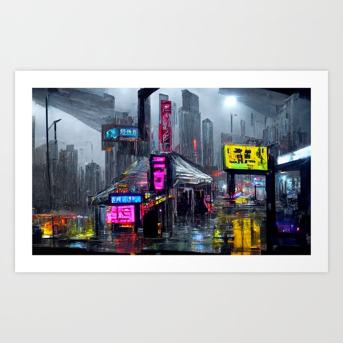 Rain City Art Print