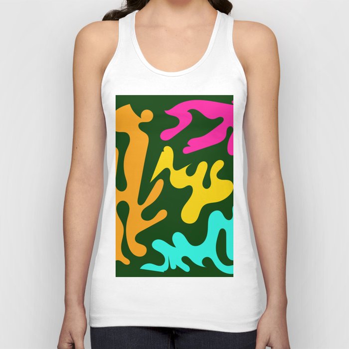 7 Matisse Cut Outs Inspired 220602 Abstract Shapes Organic Valourine Original Tank Top