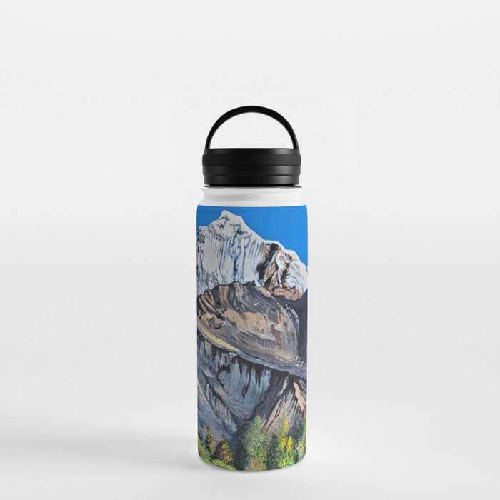 Mount Everest from Nepal Himalayan Mountains Water Bottle