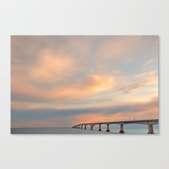 Sunset Sky Bridge Canvas Print