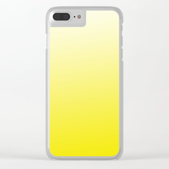 Simply sun yellow color gradient - Mix and Match with Simplicity of Life Clear iPhone Case