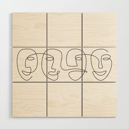 The Carnival Of Four Wood Wall Art