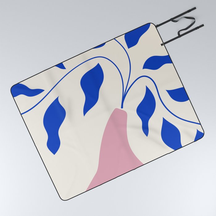Floral Flow Abstract View Picnic Blanket
