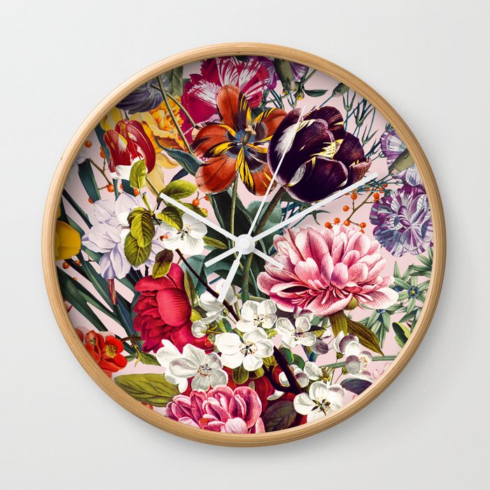 Exotic Garden - Summer Wall Clock
