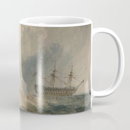 Vintage John Constable painting of Ships Mug