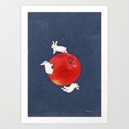 Planet Apple Art Print