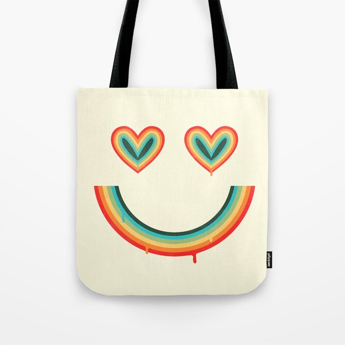 Happy Rainbow Tote Bag