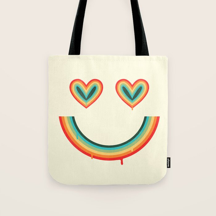 Happy Rainbow Tote Bag