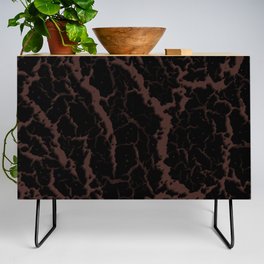 Cracked Space Lava - Brown Credenza