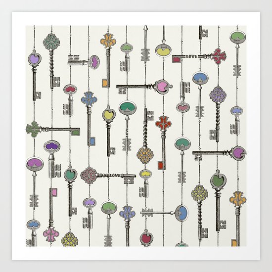 Love is the Key Art Print
