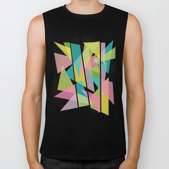 Abstract Geometric Pattern - Sugar Crush Biker Tank