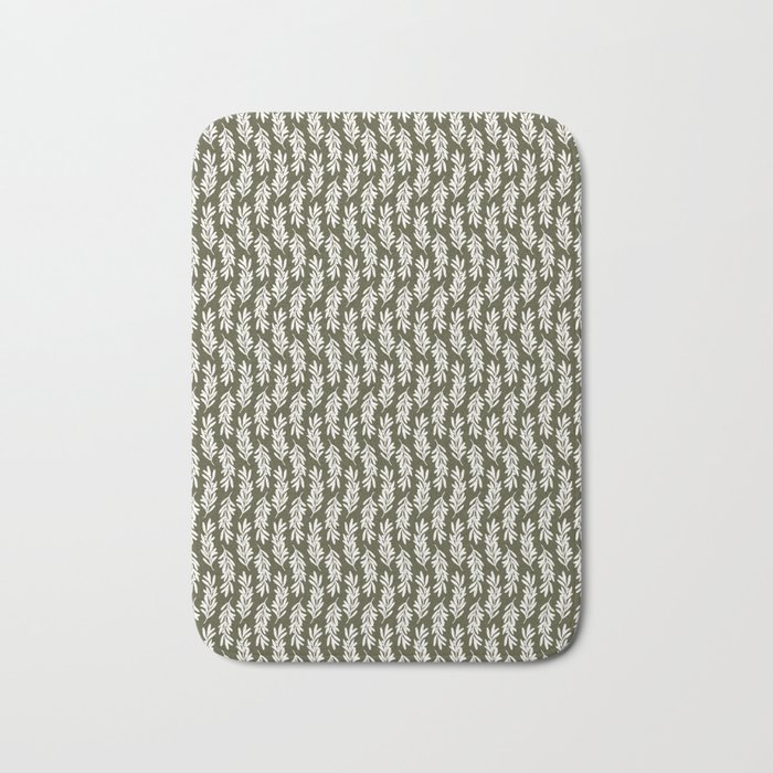 Forest - Holly Branch Pattern Bath Mat