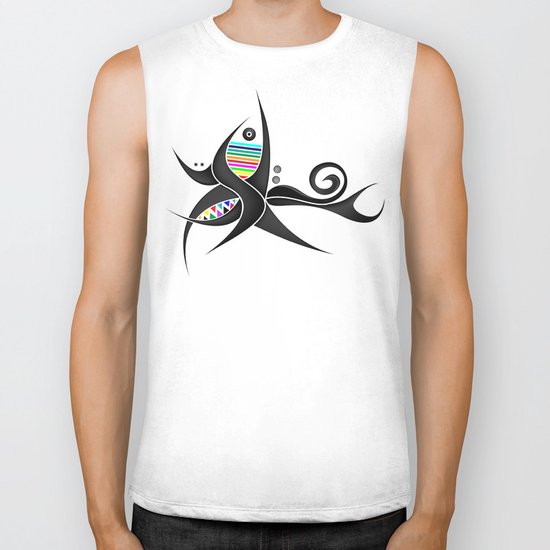 Tribal Tattoo Biker Tank