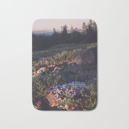 Wildflowers at Dawn Bath Mat