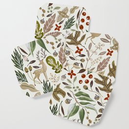Christmas in the wild nature Coaster