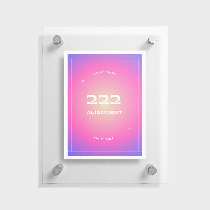 Angel Number Gradient: 222 Floating Acrylic Print