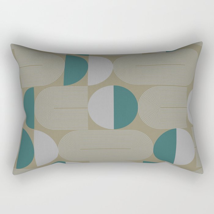 Abstraction_SUNLIGHT_BOHEMIAN_PATTERN_POP_ART_PATTERN_1209A Rectangular Pillow