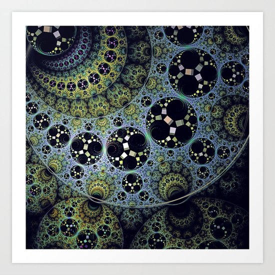 Miraculous patterns in circles Art Print