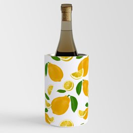 Lemons pattern Wine Chiller