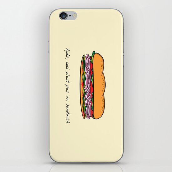 Ceci n'est pas un sandwich iPhone & iPod Skin