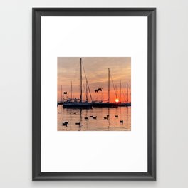Lake Sunrise Framed Art Print