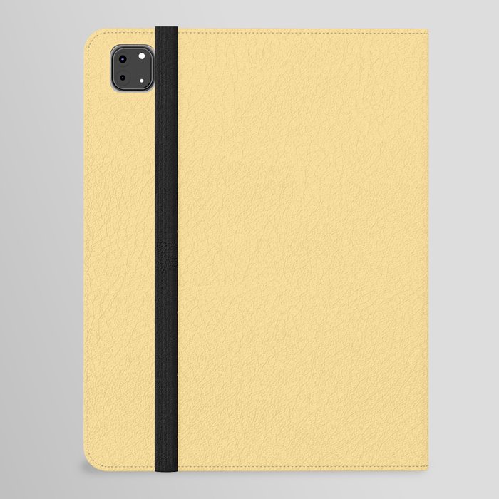 MORNING SUN COLOR. Solid color soft yellow pastel  iPad Folio Case