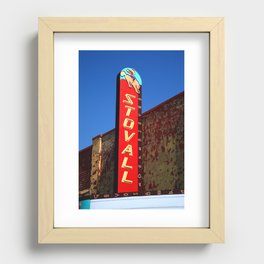 Route 66 - Stovall Theater 2012 Recessed Framed Print