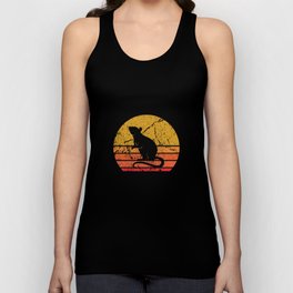 Retro Sun Rat Rodent Gift Tank Top