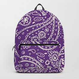 Purple Paisley Backpack