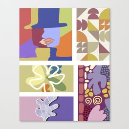 Assemble patchwork composition 6 Canvas Print