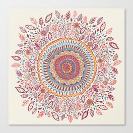 Sunflower Mandala Canvas Print