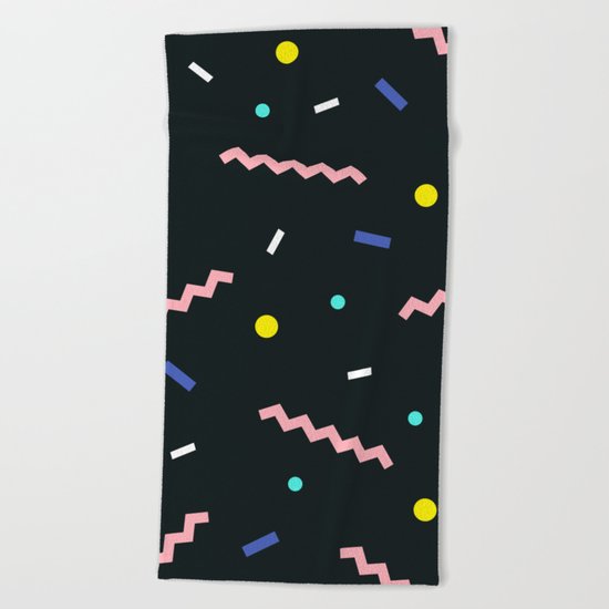 Memphis pattern 58 Beach Towel