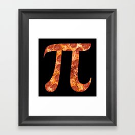 Pepperoni Pizza Pi  Framed Art Print