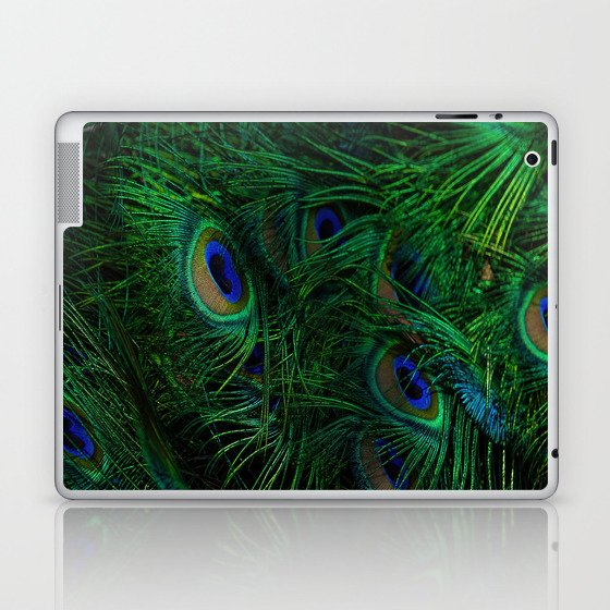 peacock feathers Laptop & iPad Skin