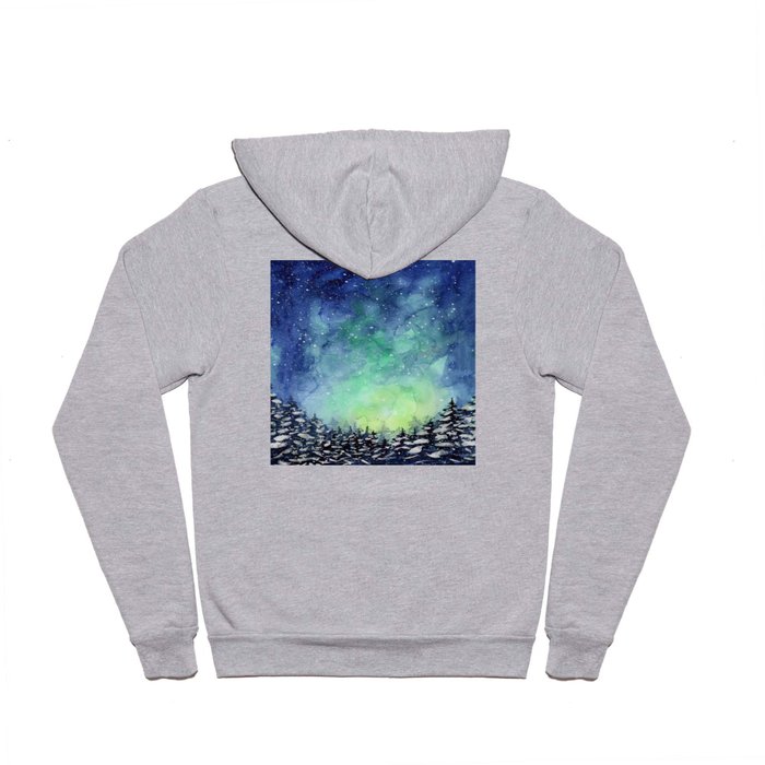 Galaxy Enchanted Forest Northern Lights Hoody