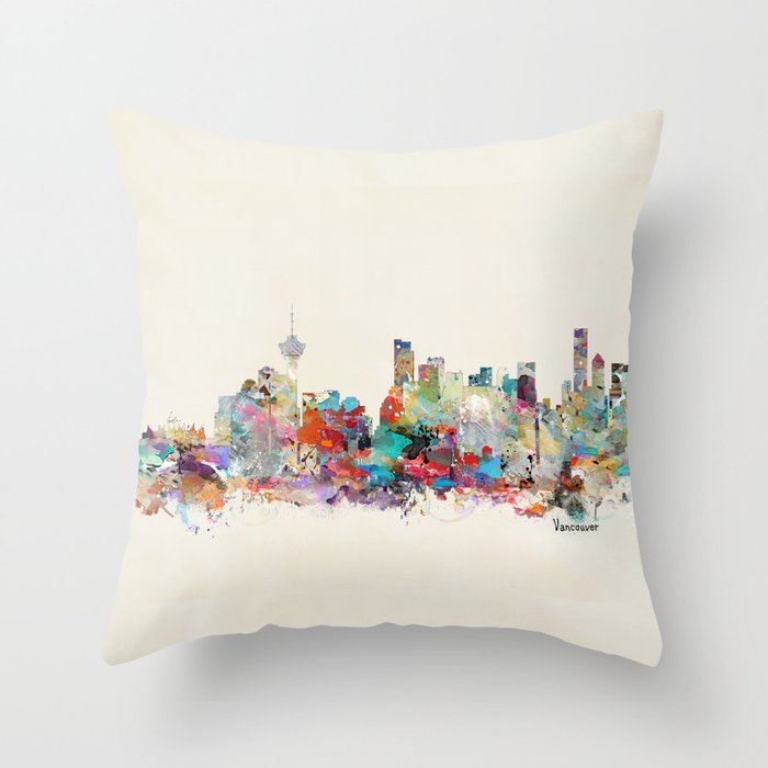 Vancouver Throw Pillow by bri.buckley Society6