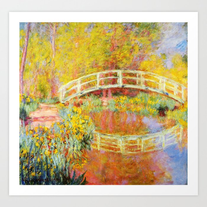 Monet The Japanese Bridge (The Bridge in Monet's Garden) Art Print