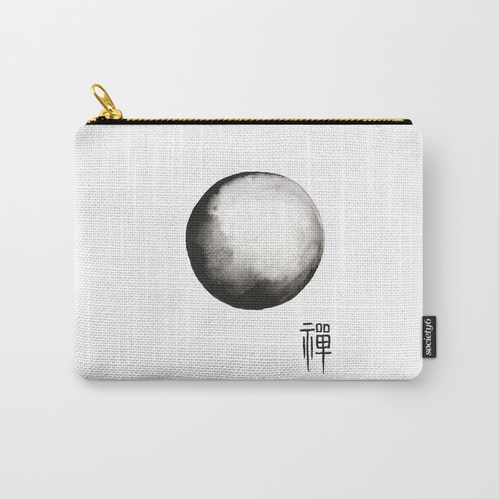 Zen painting and Chinese calligraphy of "Zen" Carry-All Pouch
