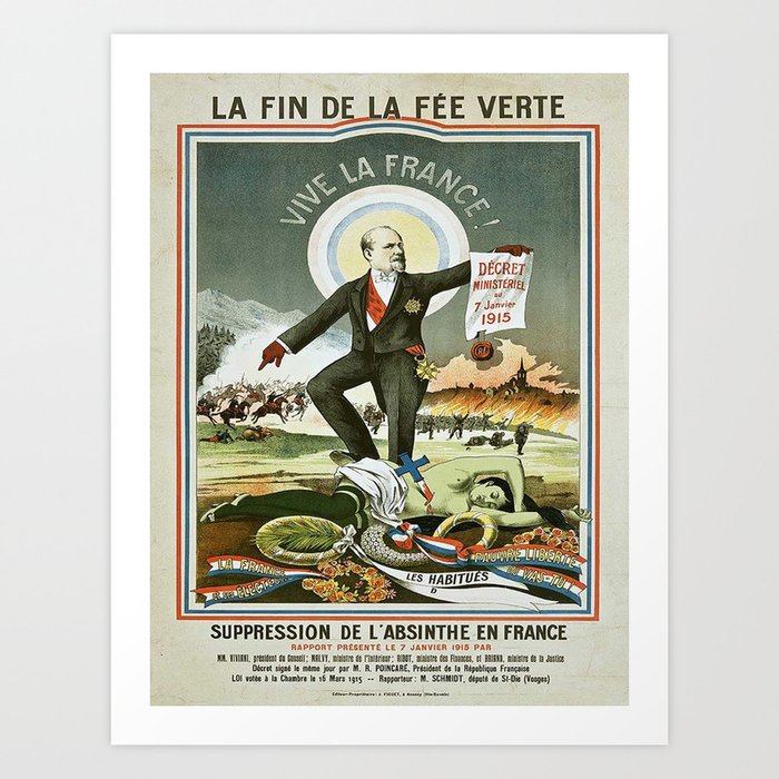 Vintage poster - La Finn de la Fee Verte Art Print