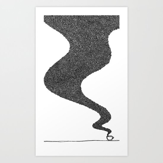i drink good coffee. Art Print