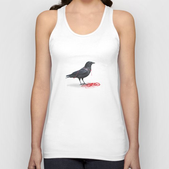freedom _ black crow Unisex Tank Top