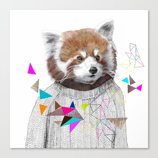 RED PANDA by Jamie Mitchell and Kris Tate Canvas Print