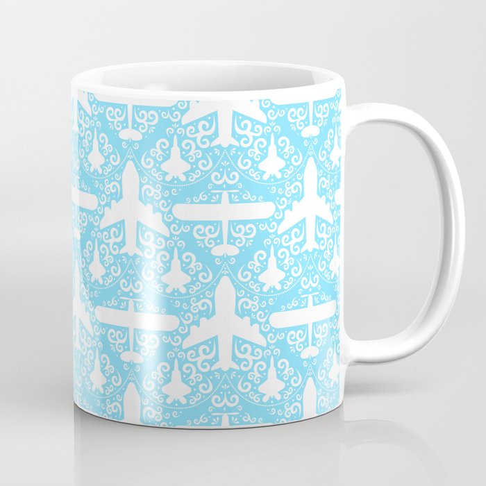 Aircraft Damask Coffee Mug