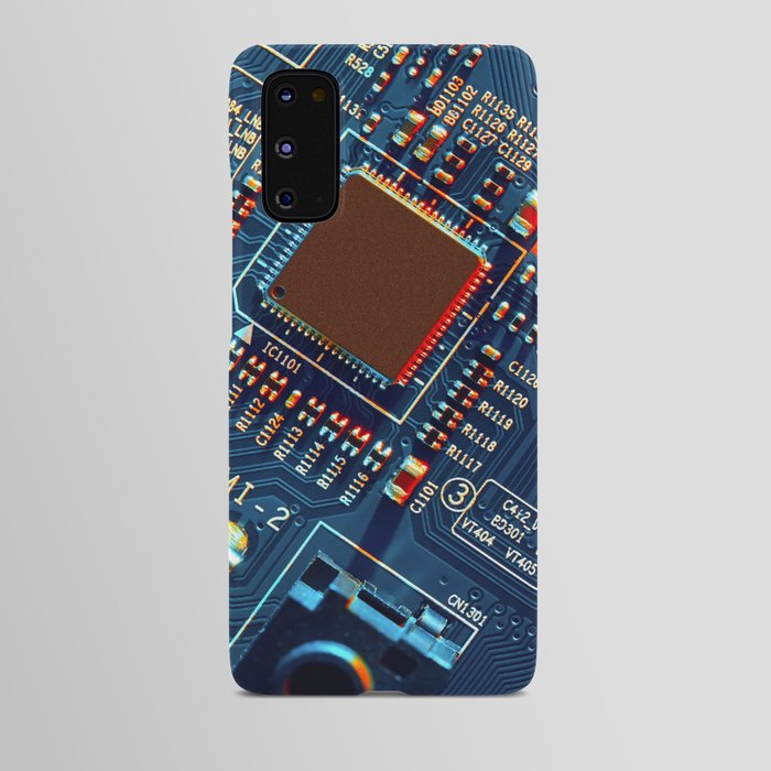 Electronic circuit board close up.  Android Case