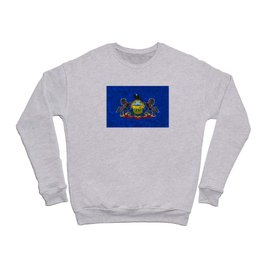 Flag of Pennsylvania US State Flags Keystone State Symbol Banner Standard Colors Crewneck Sweatshirt